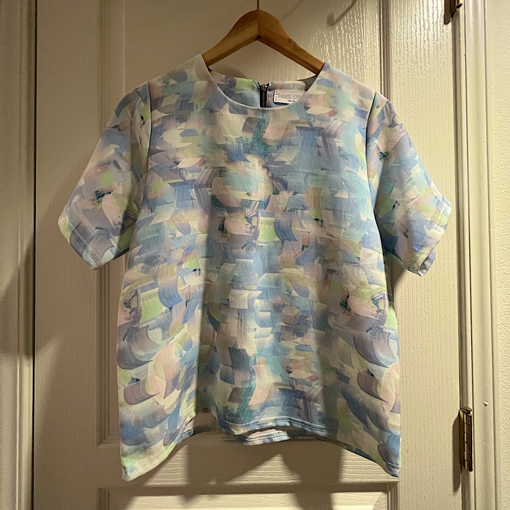 Maris Stella Watercolor Top (Korean Brand) Size S/M Equivalent